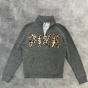 Vs pink quarter zip pullover